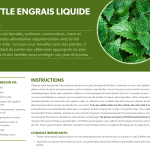 Recette à base d'engrais liquide avec du thé